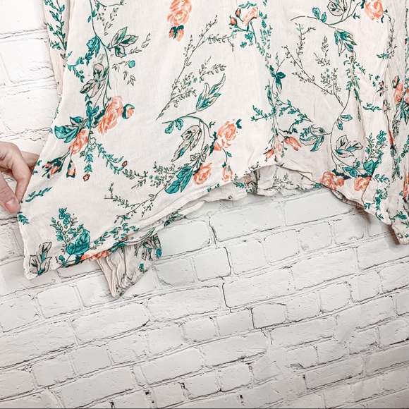 Billabong Dream Escape Top White Floral Size Medium - Picture 5 of 8